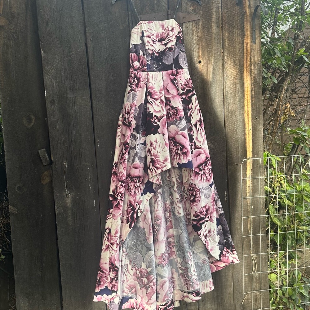 Speechless Navy and Floral Dress